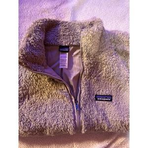 Patagonia Vests Womens SZ L Cream Full-Zip Fleece Street Wear Casual Polyester